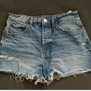 Zara Denim Blue Women's Shorts